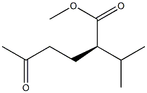 [R,(-)]-2-Isopropyl-5-oxohexanoic acid methyl ester 구조식 이미지