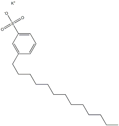 3-Tridecylbenzenesulfonic acid potassium salt Structure