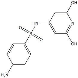 N-(2,6-Dihydroxy-4-pyridyl)-4-aminobenzenesulfonamide Structure