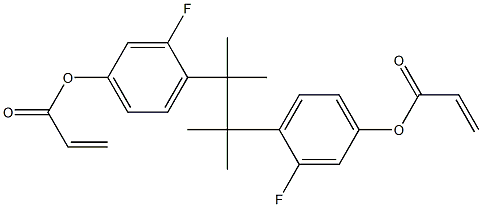 4,4'-(1,1,2,2-Tetramethyl-1,2-ethanediyl)bis(3-fluorophenol acrylate) Structure