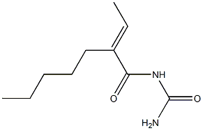 (2-Ethylideneheptanoyl)urea 구조식 이미지