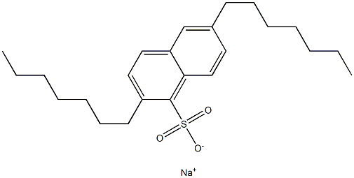 2,6-Diheptyl-1-naphthalenesulfonic acid sodium salt 구조식 이미지