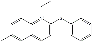 1-Ethyl-6-methyl-2-(phenylthio)quinolinium 구조식 이미지