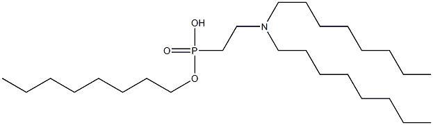 2-(Dioctylamino)ethylphosphonic acid octyl ester Structure