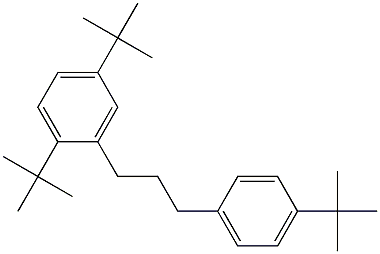 1-(2,5-Di-tert-butylphenyl)-3-(4-tert-butylphenyl)propane 구조식 이미지