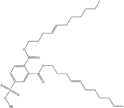 4-(Sodiosulfo)phthalic acid di(4-undecenyl) ester 구조식 이미지