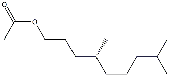 [R,(+)]-4,8-Dimethyl-1-nonanol acetate Structure