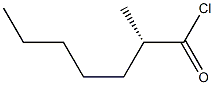 [S,(+)]-2-Methylheptanoyl chloride 구조식 이미지