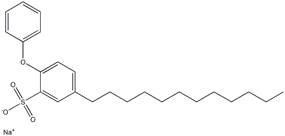 2-Phenoxy-5-dodecylbenzenesulfonic acid sodium salt Structure