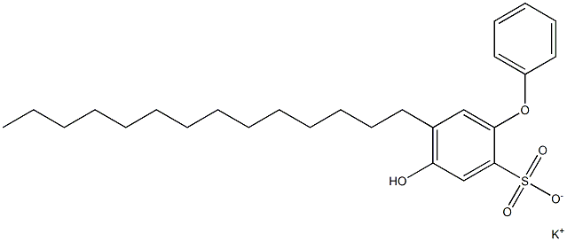 4-Hydroxy-5-tetradecyl[oxybisbenzene]-2-sulfonic acid potassium salt Structure