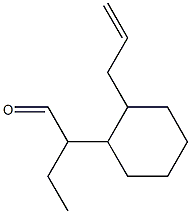 2-[2-(2-Propenyl)cyclohexyl]butanal 구조식 이미지