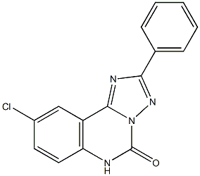 9-Chloro-2-phenyl[1,2,4]triazolo[1,5-c]quinazolin-5(6H)-one Structure