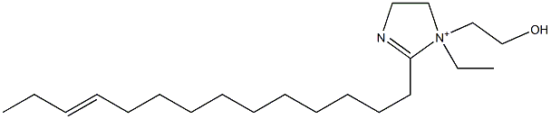 1-Ethyl-1-(2-hydroxyethyl)-2-(11-tetradecenyl)-2-imidazoline-1-ium 구조식 이미지