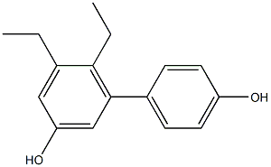 5,6-Diethyl-1,1'-biphenyl-3,4'-diol Structure