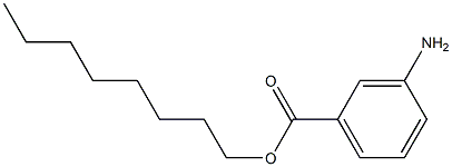 3-Aminobenzoic acid octyl ester 구조식 이미지