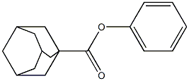 1-Adamantanecarboxylic acid phenyl ester Structure