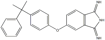5-[p-(2-Phenylpropan-2-yl)phenoxy]-1,3-diiminoisoindoline 구조식 이미지