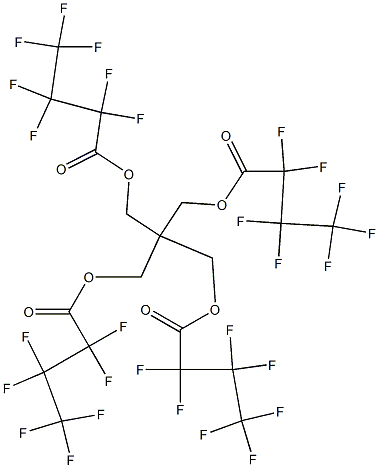 Bis(heptafluorobutanoic acid)2,2-bis[(heptafluorobutanoyl)oxymethyl]propane-1,3-diyl ester Structure