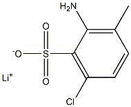 2-Amino-6-chloro-3-methylbenzenesulfonic acid lithium salt Structure