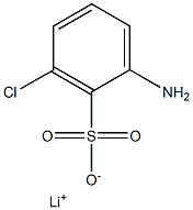 2-Amino-6-chlorobenzenesulfonic acid lithium salt Structure