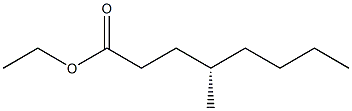 [S,(+)]-4-Methyloctanoic acid ethyl ester 구조식 이미지