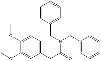 N-Benzyl-N-(benzyl)-2-(3,4-dimethoxyphenyl)acetamide Structure