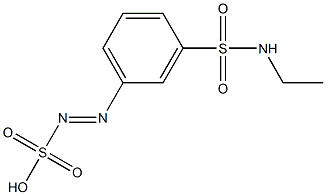 m-(Ethylsulfamoyl)benzenediazosulfonic acid 구조식 이미지