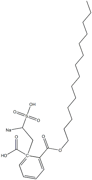 Phthalic acid 1-tetradecyl 2-(2-sodiosulfoethyl) ester Structure