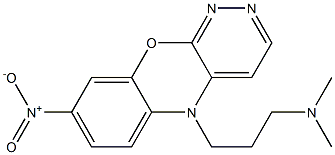 5-(3-Dimethylaminopropyl)-8-nitro-5H-pyridazino[3,4-b][1,4]benzoxazine Structure