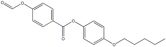 p-Formyloxybenzoic acid p-(pentyloxy)phenyl ester Structure