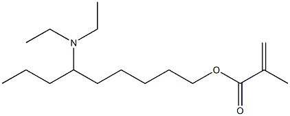 Methacrylic acid 6-(diethylamino)nonyl ester Structure