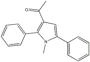 3-Acetyl-1-methyl-2,5-diphenyl-1H-pyrrole 구조식 이미지