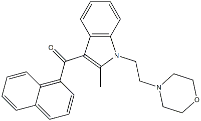 1-[2-(Morpholine-4-yl)ethyl]-2-methyl-3-[(naphthalene-1-yl)carbonyl]-1H-indole Structure