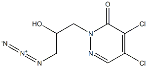 4,5-Dichloro-2-(3-azido-2-hydroxypropyl)pyridazin-3(2H)-one Structure