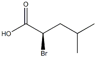 [R,(+)]-2-Bromo-4-methylvaleric acid Structure