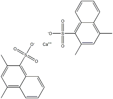 Bis(2,4-dimethyl-1-naphthalenesulfonic acid)calcium salt Structure