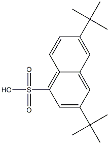 3,6-Bis(1,1-dimethylethyl)-1-naphthalenesulfonic acid 구조식 이미지