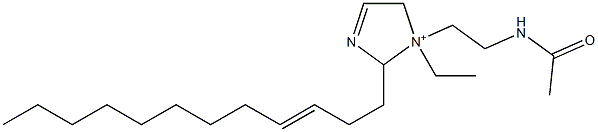 1-[2-(Acetylamino)ethyl]-2-(3-dodecenyl)-1-ethyl-3-imidazoline-1-ium 구조식 이미지