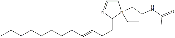 1-[2-(Acetylamino)ethyl]-2-(3-dodecenyl)-1-ethyl-3-imidazoline-1-ium Structure