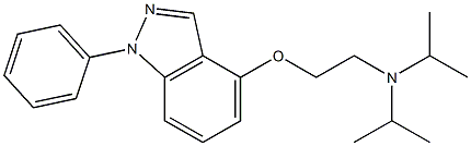 1-Phenyl-4-[2-(diisopropylamino)ethoxy]-1H-indazole Structure