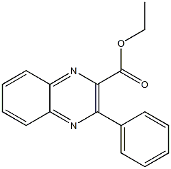 3-Phenylquinoxaline-2-carboxylic acid ethyl ester 구조식 이미지