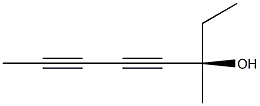 [R,(+)]-3-Methyl-4,6-octadiyne-3-ol Structure