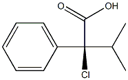 [S,(+)]-2-Chloro-3-methyl-2-phenylbutyric acid Structure