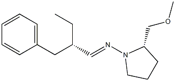 (2S)-2-(Methoxymethyl)-N-[(S)-2-benzylbutylidene]-1-pyrrolidinamine 구조식 이미지