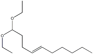4-Decenal diethyl acetal Structure