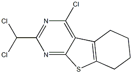 4-Chloro-5,6,7,8-tetrahydro-2-dichloromethyl[1]benzothieno[2,3-d]pyrimidine 구조식 이미지