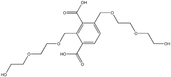 2,4-Bis(7-hydroxy-2,5-dioxaheptan-1-yl)isophthalic acid 구조식 이미지