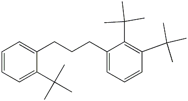 1-(2,3-Di-tert-butylphenyl)-3-(2-tert-butylphenyl)propane Structure