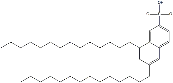 6,8-Ditetradecyl-2-naphthalenesulfonic acid Structure