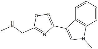 3-[5-Methylaminomethyl-1,2,4-oxadiazol-3-yl]-1-methyl-1H-indole 구조식 이미지